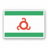 Ingushetia Flag Sticker (Voorkant)