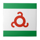 Ingushetia Flag Tegeltje (Voorkant)