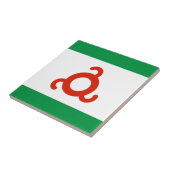 Ingushetia Flag Tegeltje (Zijkant)