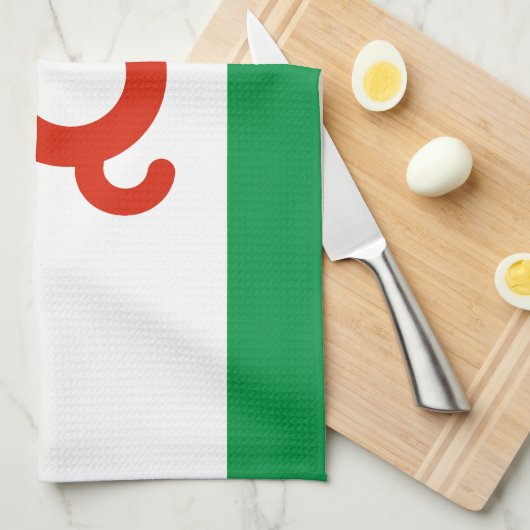 Ingushetia Flag Theedoek (Quarter Fold)