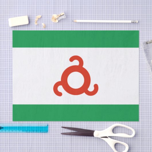 Ingushetia Flag Tissuepapier (Craft)