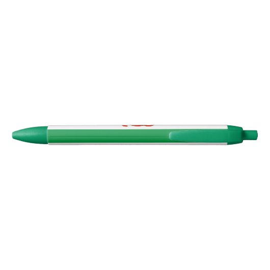 Ingushetia Flag Zwarte Inkt Pen (Achterkant)