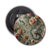 Inhabitable Doom – Gotisch Victoriaans bloemontwer Button Flesopener (Voorkant)