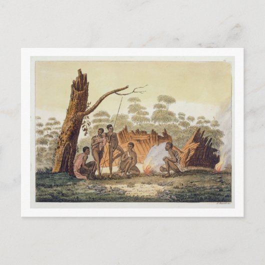 Inhabitants van Loro, New Holland, bord 60 uit L. Briefkaart (Voorkant)