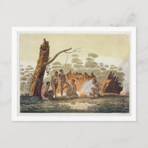 Inhabitants van Loro, New Holland, bord 60 uit L. Briefkaart