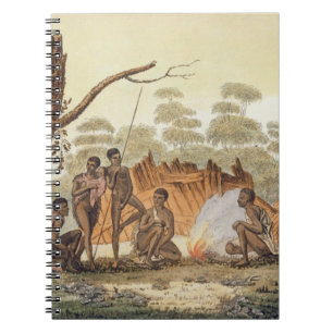 Inhabitants van Loro, New Holland, bord 60 uit L. Notitieboek