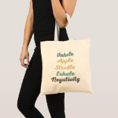 Inhale Apple Strudle Exhale Negatitivity Shoping Tote Bag (Voorkant (product))