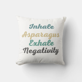 Inhale Asparagus Exhale Negatitivity Sierkussen