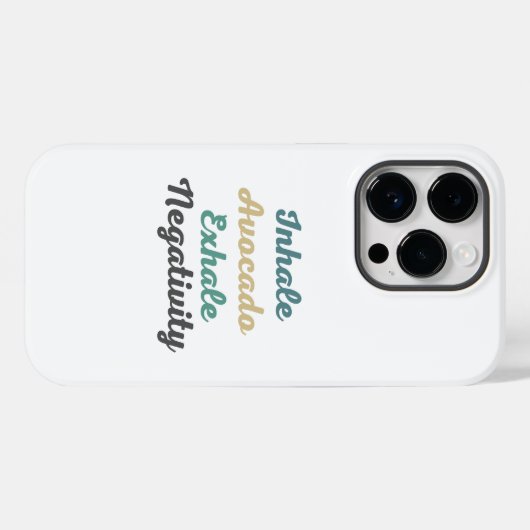 Inhale Avocado Exhale Negatitive Phone Case (Achterkant (horizontaal))