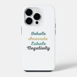 Inhale Avocado Exhale Negativiteit Hoesje iPhone 14 Plus Hoesje