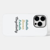 Inhale Bacon Exhale Negatitive Phone Case (Achterkant (horizontaal))