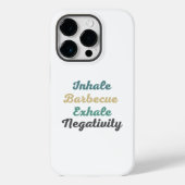 Inhale Barbecue Exhale Negatitive Phone Case (Achterkant)