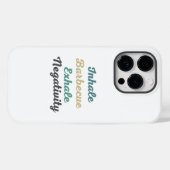 Inhale Barbecue Exhale Negatitive Phone Case (Achterkant (horizontaal))