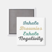 Inhale brownies vergroot de negatieve magneten (Voorkant / Achterkant)