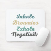 Inhale brownies vergroot de negatieve Muismat (Met muis)