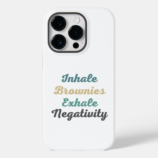 Inhale brownies vergroot telefooncel negativiteit Case-Mate iPhone case (Achterkant)