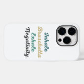 Inhale Bruschetta Exhale Negatitive Phone Case (Achterkant (horizontaal))