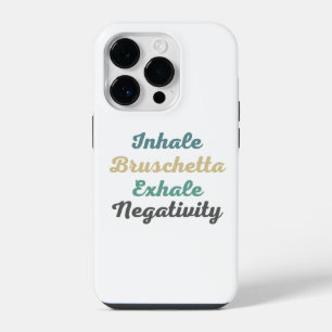 Inhale Bruschetta Exhale Negativiteit Hoesje iPhone 14 Plus Hoesje