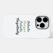 Inhale Burger Exhale Negatitive Phone Case (Achterkant (horizontaal))