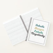 Inhale Burger Exhale Negatitivity Notitieboek (Binnen)