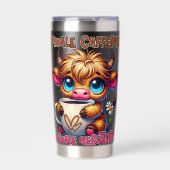 Inhale Caffeine Exhale Negativity Geïsoleerde Drinkbeker (Voorkant)