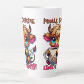 Inhale Caffeine Exhale Negativity  Latte Mok (Voorkant)