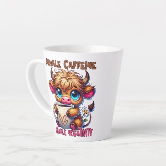 Inhale Caffeine Exhale Negativity Latte Mok (Linkerhoek)