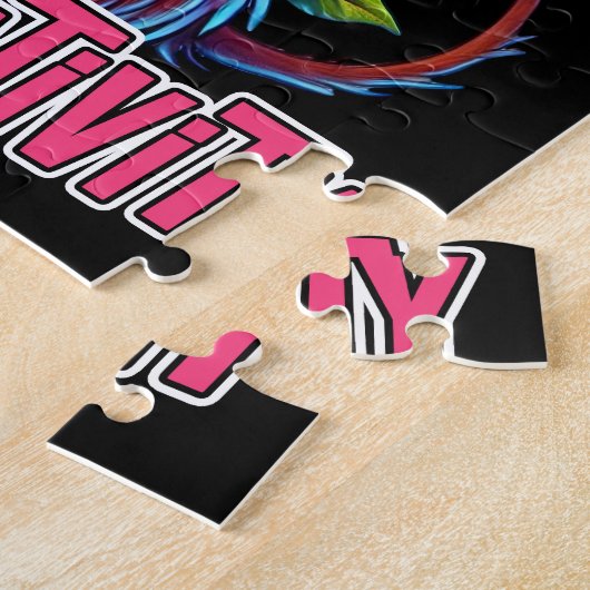 Inhale Caffeine Exhale Negativity  Legpuzzel (Zijkant)