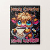 Inhale Caffeine Exhale Negativity Legpuzzel (Verticaal)