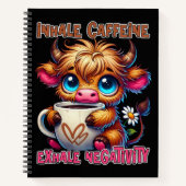 Inhale Caffeine Exhale Negativity Notitieboek (Voorkant)