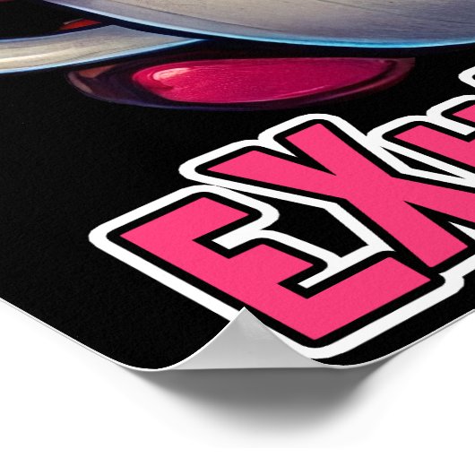 Inhale Caffeine Exhale Negativity Poster (Hoek)