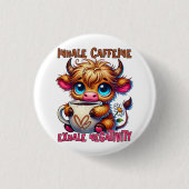 Inhale Caffeine Exhale Negativity Ronde Button 3,2 Cm (Voorkant)