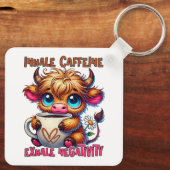 Inhale Caffeine Exhale Negativity  Sleutelhanger (Achterkant)