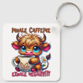 Inhale Caffeine Exhale Negativity Sleutelhanger (Achterkant)