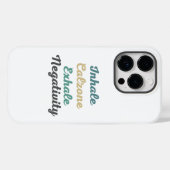 Inhale Calzone Exhale Negatitive Phone Case (Achterkant (horizontaal))