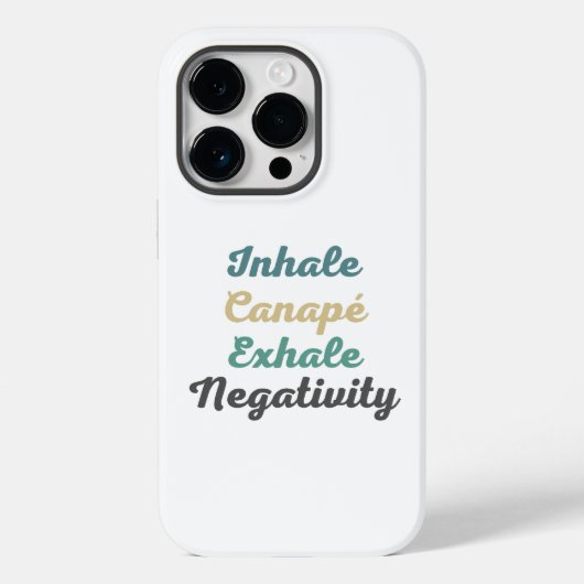 Inhale Canapé Exhale Negativiteitskwestie telefoon Case-Mate iPhone Case (Achterkant)