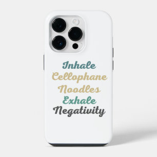 Inhale Cellofaan Noedels Exhale Negativiteit iPhone 14 Plus Hoesje