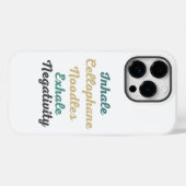 Inhale Cellophane Noodles Exhale Negativiteit Case-Mate iPhone Case (Achterkant (horizontaal))