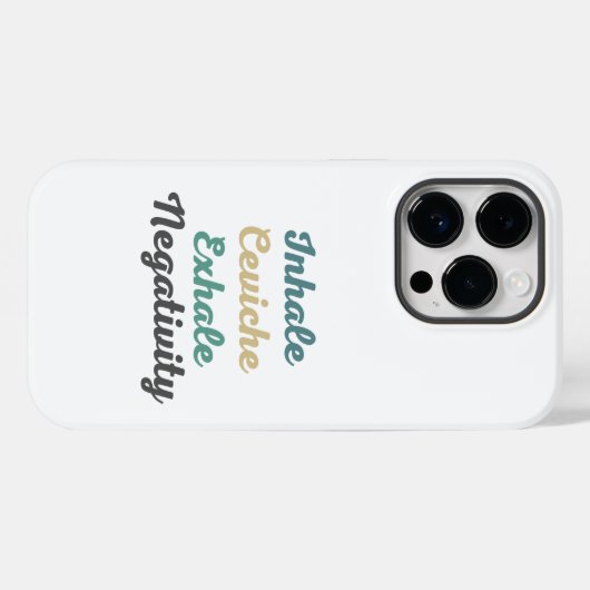 Inhale Ceviche Exhale Negatitive Phone Case (Achterkant (horizontaal))