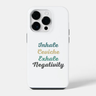 Inhale Ceviche Exhale Negativiteit Hoesje iPhone 14 Plus Hoesje