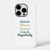 Inhale Cheese Fondue Exhale Negatitive Phone Case (Achterkant)