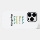 Inhale Cheese Fondue Exhale Negatitive Phone Case (Achterkant (horizontaal))