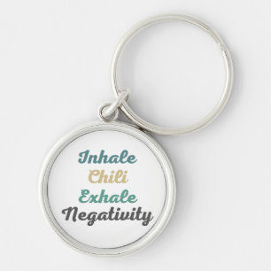 Inhale Chili Exhale Negatitivity-Sleutelhangers Sleutelhanger