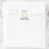 Inhale Chinese Stir-Fry Exhale Negatitivity-Sticke Vierkante Sticker (Tas)