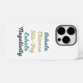 Inhale Chinese Stir-Fry Exhale Negativiteit Case-Mate iPhone Case (Achterkant (horizontaal))