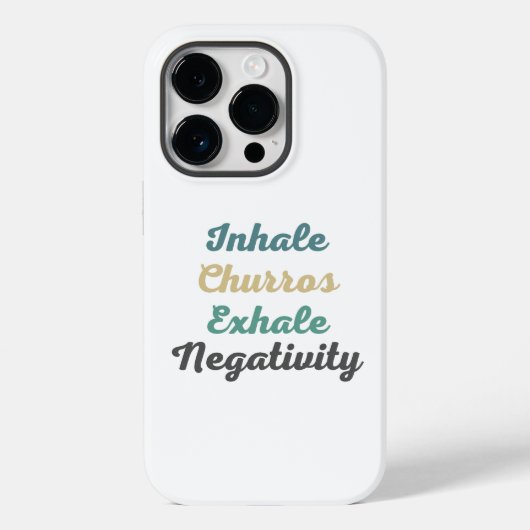 Inhale Churros Exhale Negatition Phone Case (Achterkant)