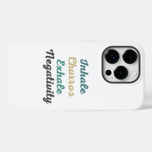 Inhale Churros Exhale Negatition Phone Case (Achterkant (horizontaal))