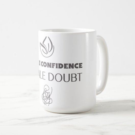 INHALE CONFIDENTIE EXHALE TWIJFEL KOFFIEMOK (Voorkant rechts)