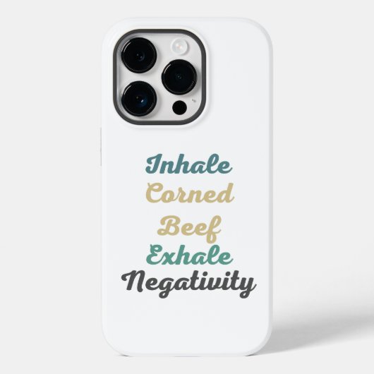 Inhale Corned Beef Exhale Negatitive Phone Case (Achterkant)