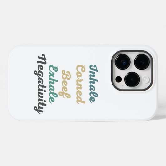 Inhale Corned Beef Exhale Negatitive Phone Case (Achterkant (horizontaal))